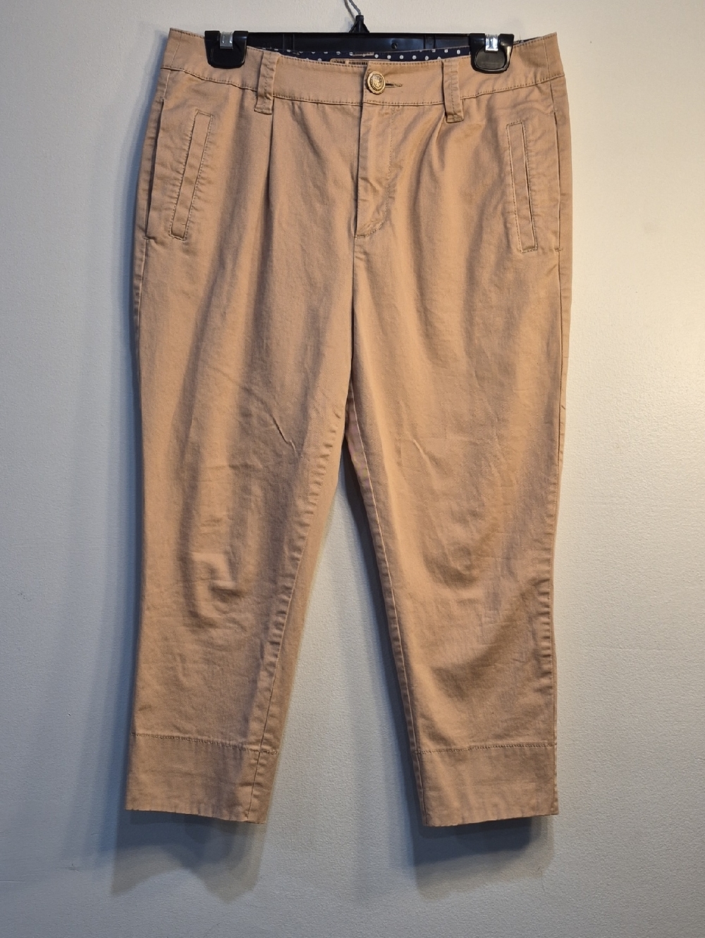 Five Plus Women's Ankle Crop Chino Pants - Tan